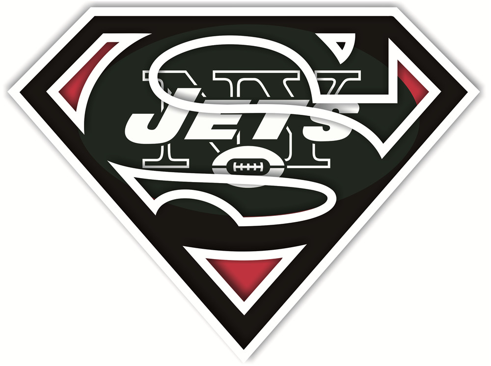 New York Jets superman logos fabric transfer